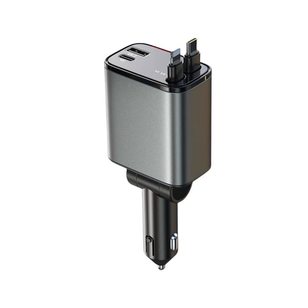 Adrinfly Transparent USB C to USB C Charger Cable 100-Watt PD Fast Charging Digital Display 6 ft.
