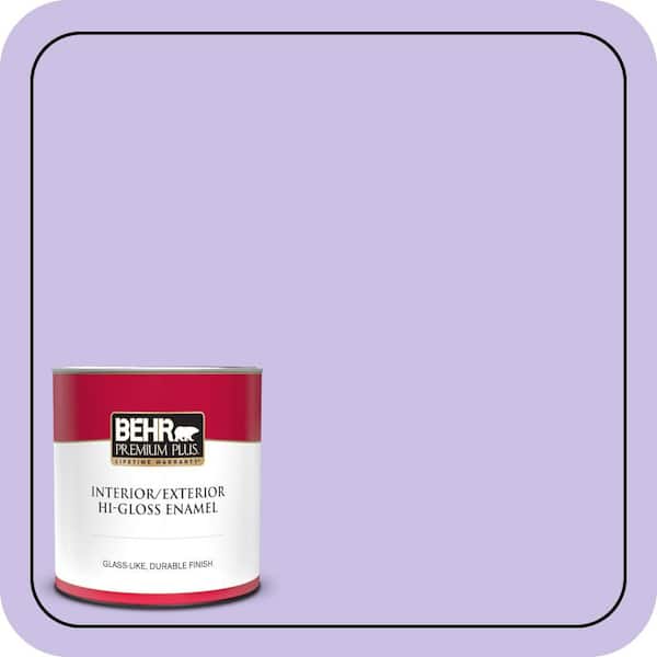 BEHR PREMIUM PLUS 1 qt. #P560-3 Party Hat Hi-Gloss Enamel Interior/Exterior Paint & Primer (2)