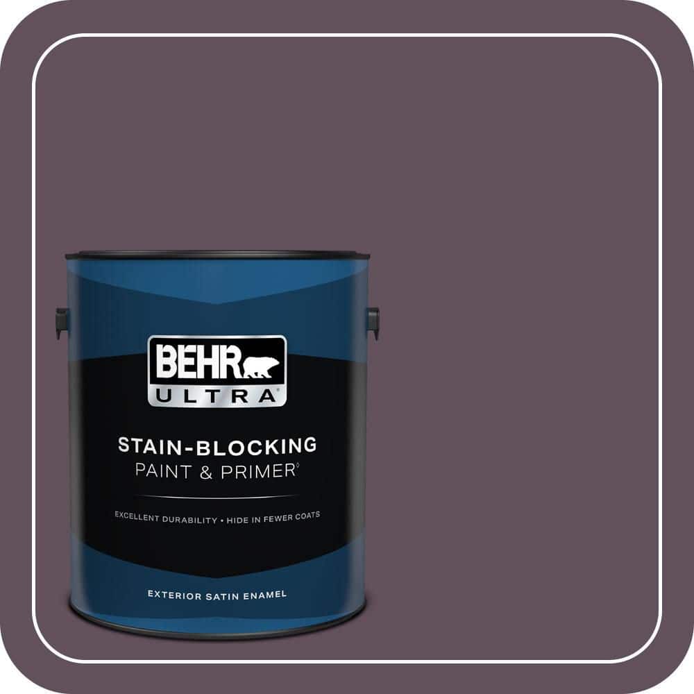 BEHR ULTRA 1 gal. #S100-7 Medieval Wine Satin Enamel Exterior Paint & Primer