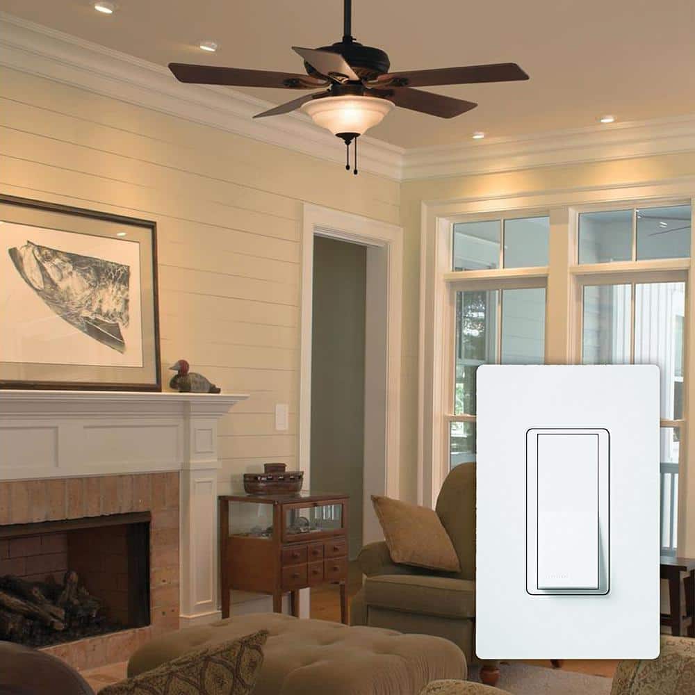 Lutron Claro On/Off Switch, Amp/4 Way, (CA-4PS-WH) (4)