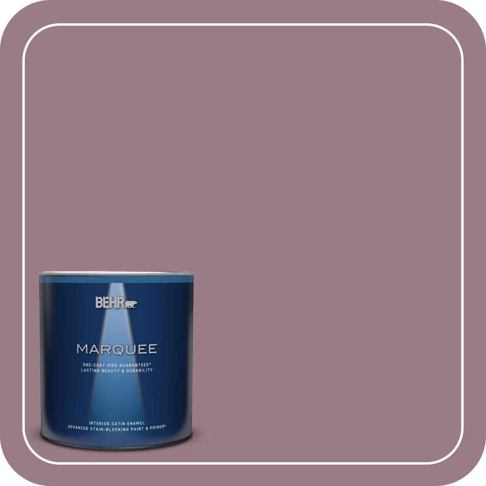 BEHR MARQUEE 1 qt. #T15-19 Mulberry Wine Satin Enamel Interior Paint & Primer (1)