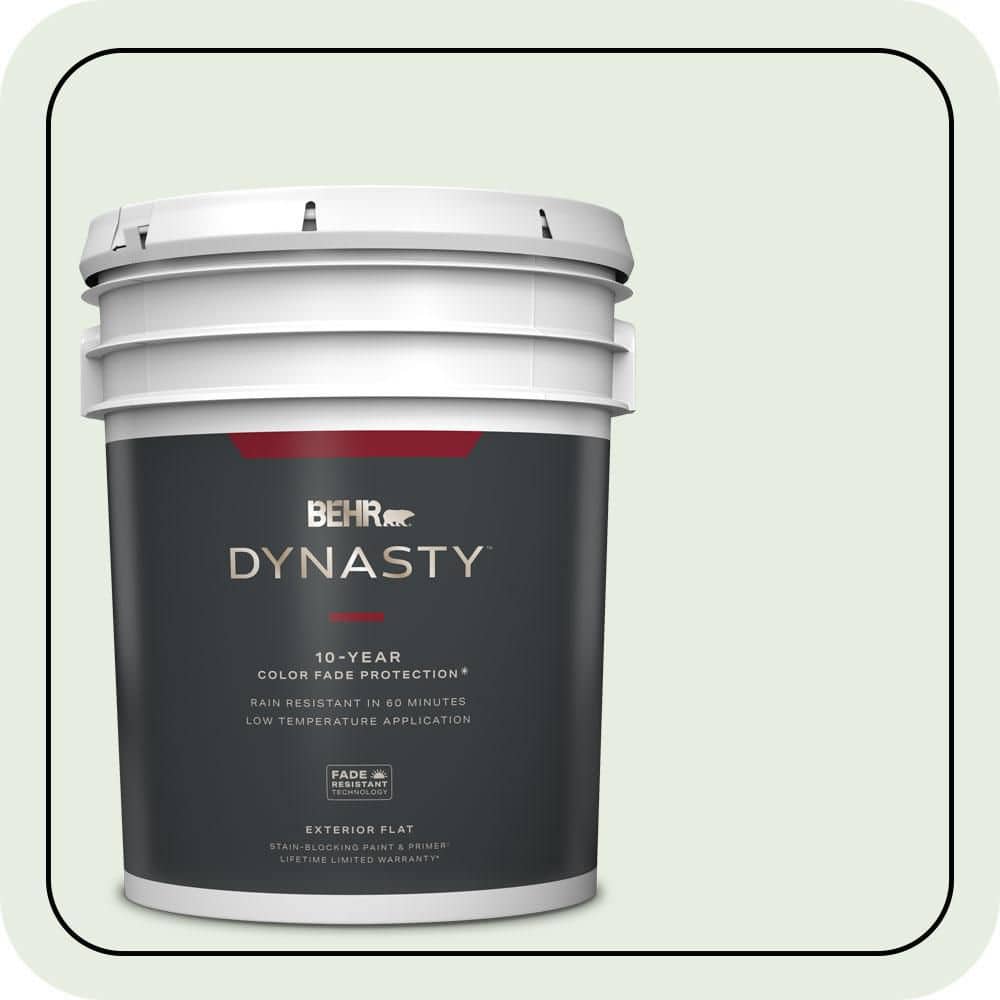 BEHR DYNASTY 5 gal. #S400-1 At Ease Flat Exterior Stain-Blocking Paint & Primer