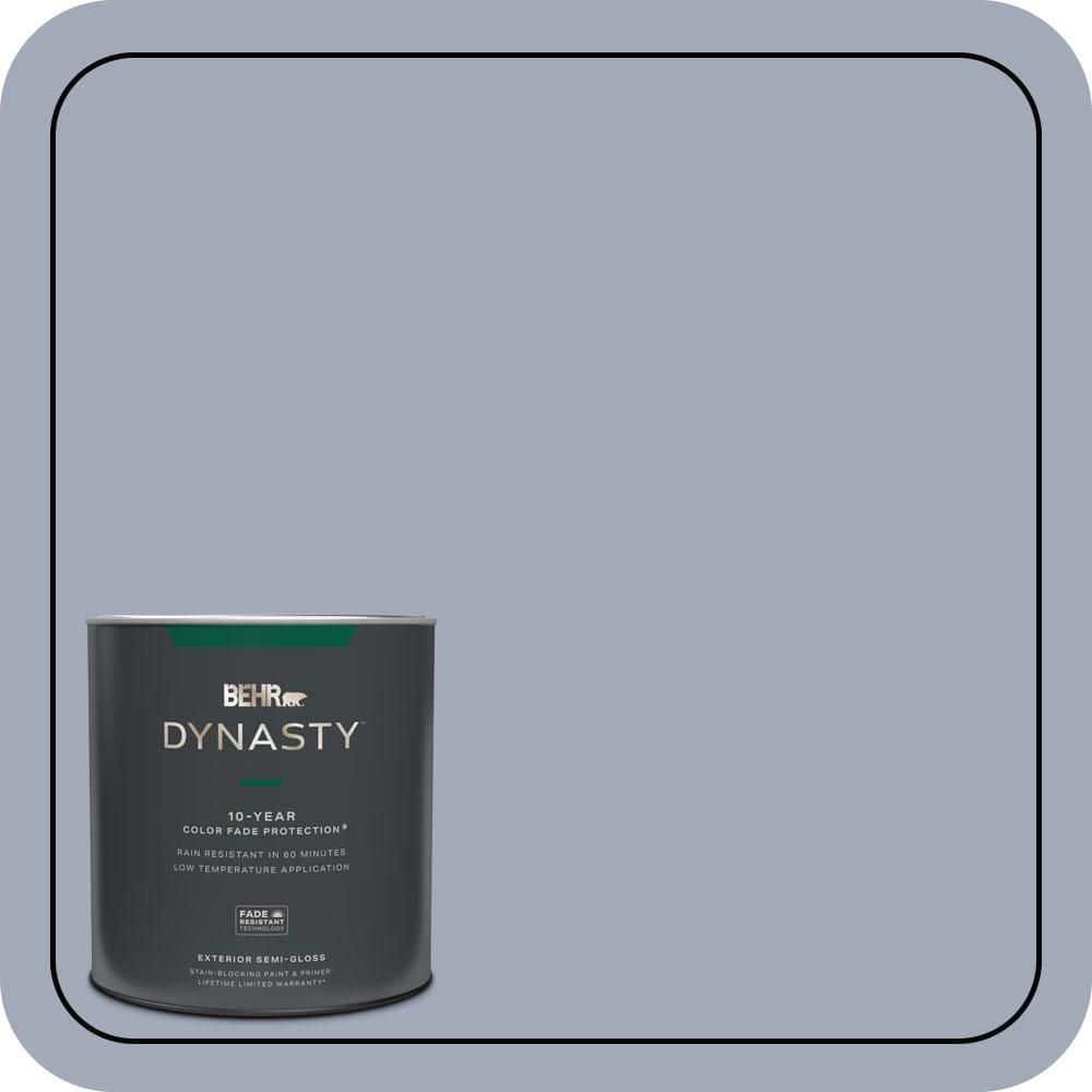 BEHR DYNASTY 1 qt. #610F-5 Ridge View Semi-Gloss Enamel Exterior Stain-Blocking Paint & Primer