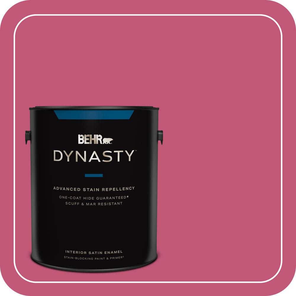 BEHR DYNASTY 1 gal. #T16-02 Pagoda Satin Enamel Interior Stain-Blocking Paint & Primer
