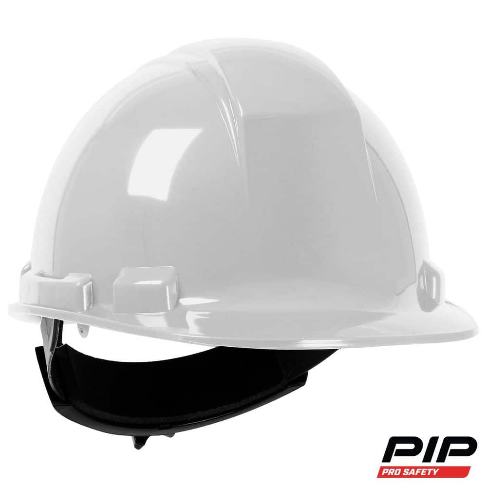 PIP White Type 1 Class E Hard Hat with 4-Point Ratchet Suspension