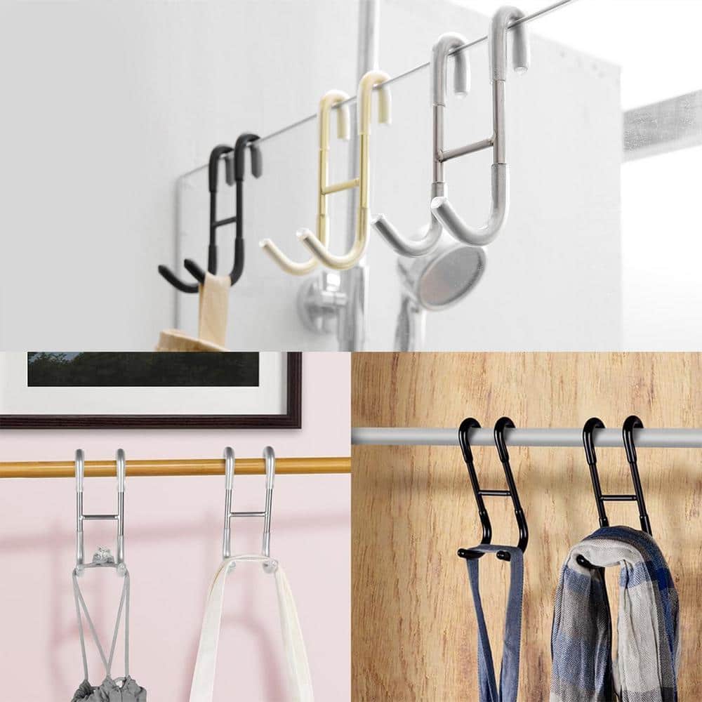 BWE Frameless J-Hook Robe/Towel Hook Bathroom Shower Glass Door Hook Stainless Steel Robe Hook (2)