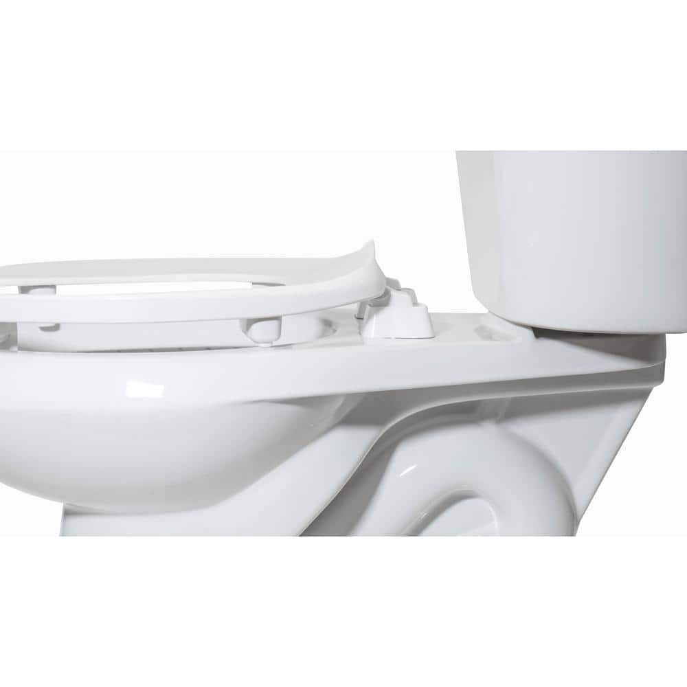 CENTOCO ADA Compliant 2 in. Raised Open Front No Cover Toilet Seat in White (3)