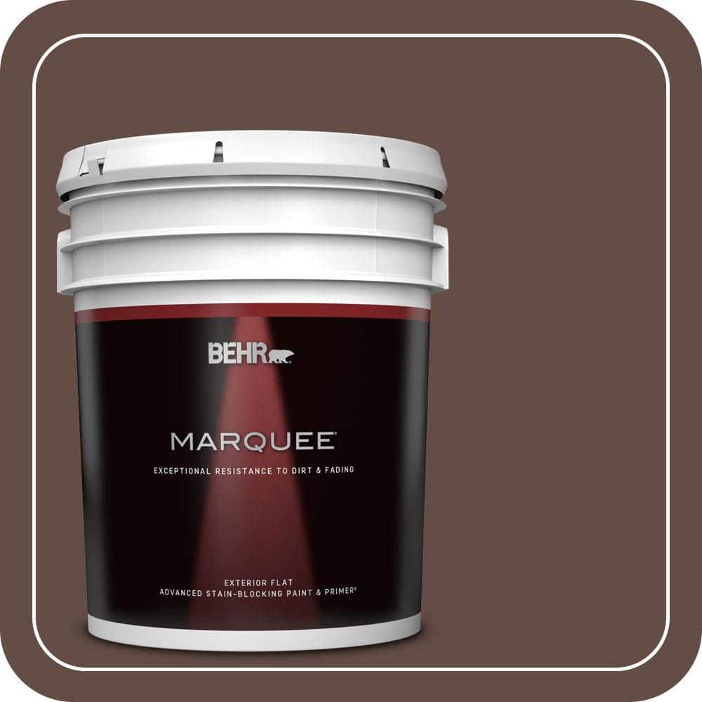 BEHR MARQUEE 5 gal. #PPU3-20 Cinnabark Flat Exterior Paint & Primer (1)