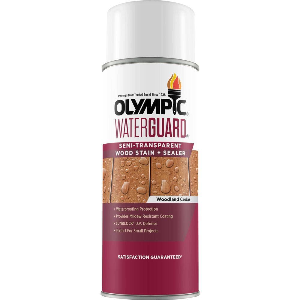 Olympic WaterGuard 11.75 oz. Woodland Cedar Semi-Transparent Exterior Wood Stain Plus Sealer