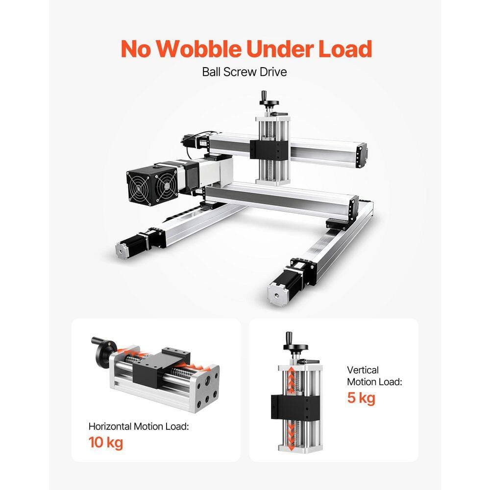 SKYSHALO Linear Stage Actuator, Double Optical Axis, 100 mm Effective Stroke, Ball Screw CNC Linear Motion Guide Rail (3)