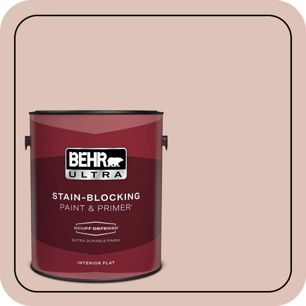 BEHR ULTRA 1 gal. #PPU2-07 Coral Stone Extra Durable Flat Interior Paint & Primer