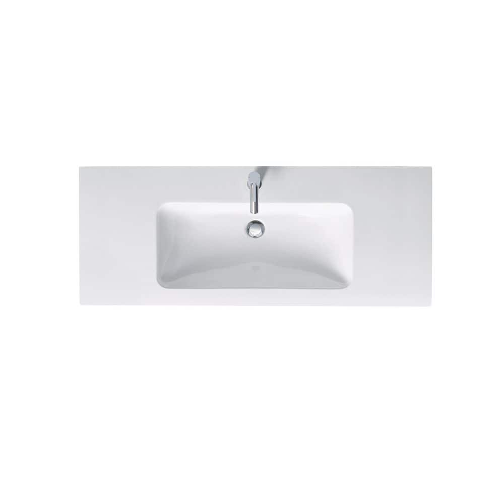 Duravit 19.25 in. W 48.38 in. D Ceramic Vanity Top (3)