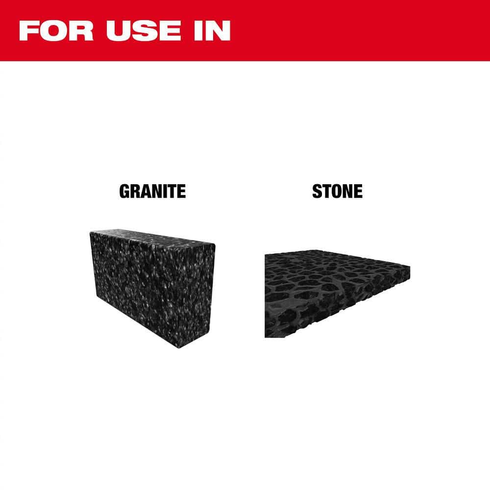 Milwaukee 1/4 in. Carbide Tipped Drill Bit for Drilling Natural Stone, Granite, Slate, Ceramic and Glass Tiles (3)