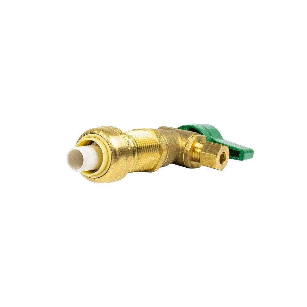 BrassCraft 1/2 in. NOM Press Connect x 1/4 in. Compression with 1/4 Turn Brass Ball Valve (3)