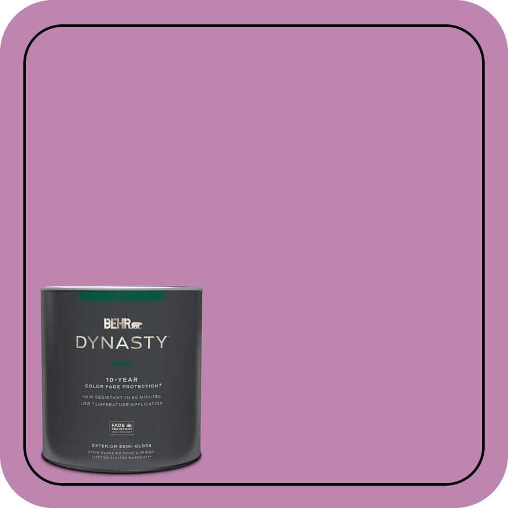 BEHR DYNASTY 1 qt. #MQ4-60 Joie De Vivre Semi-Gloss Enamel Exterior Stain-Blocking Paint & Primer