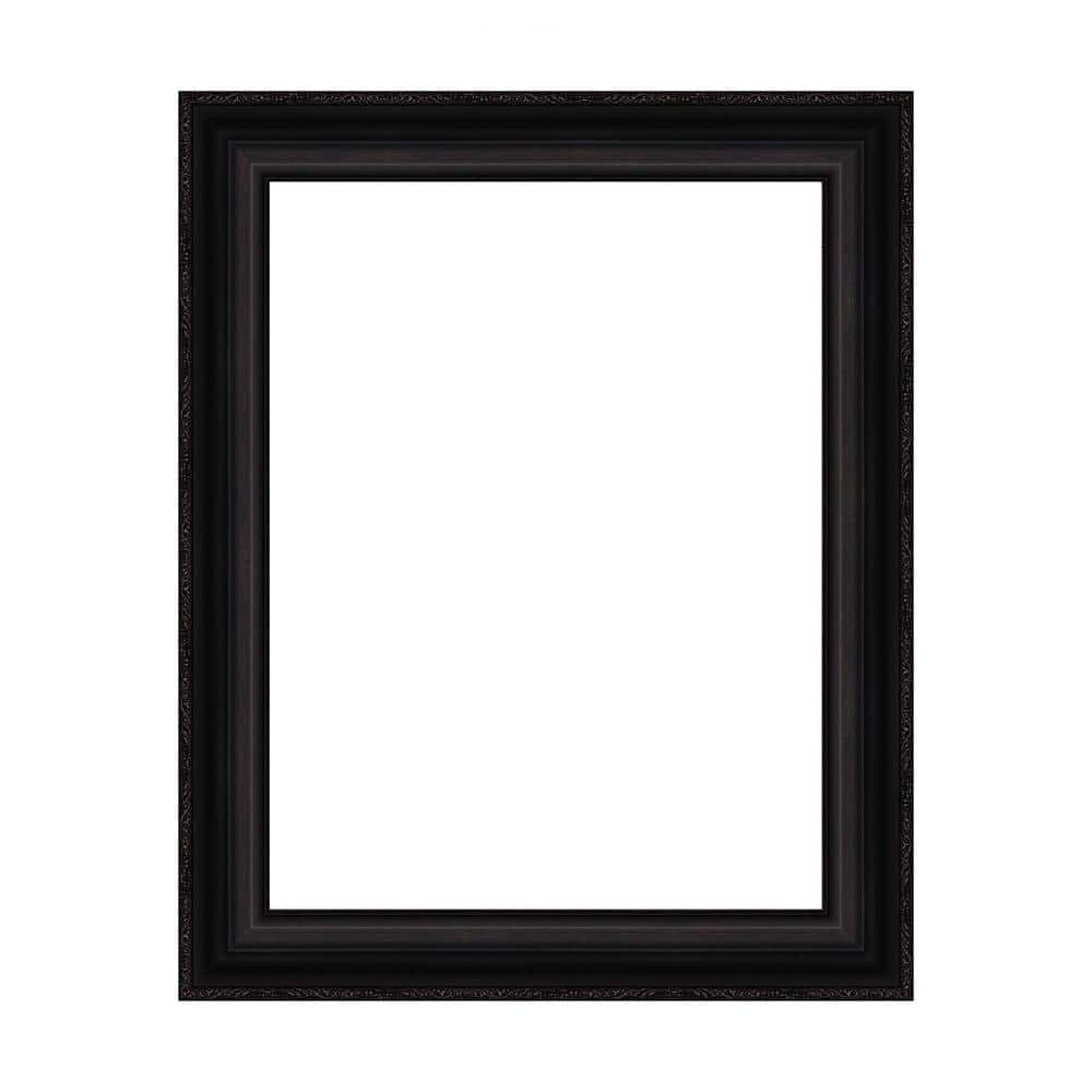 Amanti Art Mirror Makeover Parlor Black 25.25 in. W x 31.25 in. H Bathroom Mirror Frame Border Kit-Fits a 24 x 30 Mirror (1)