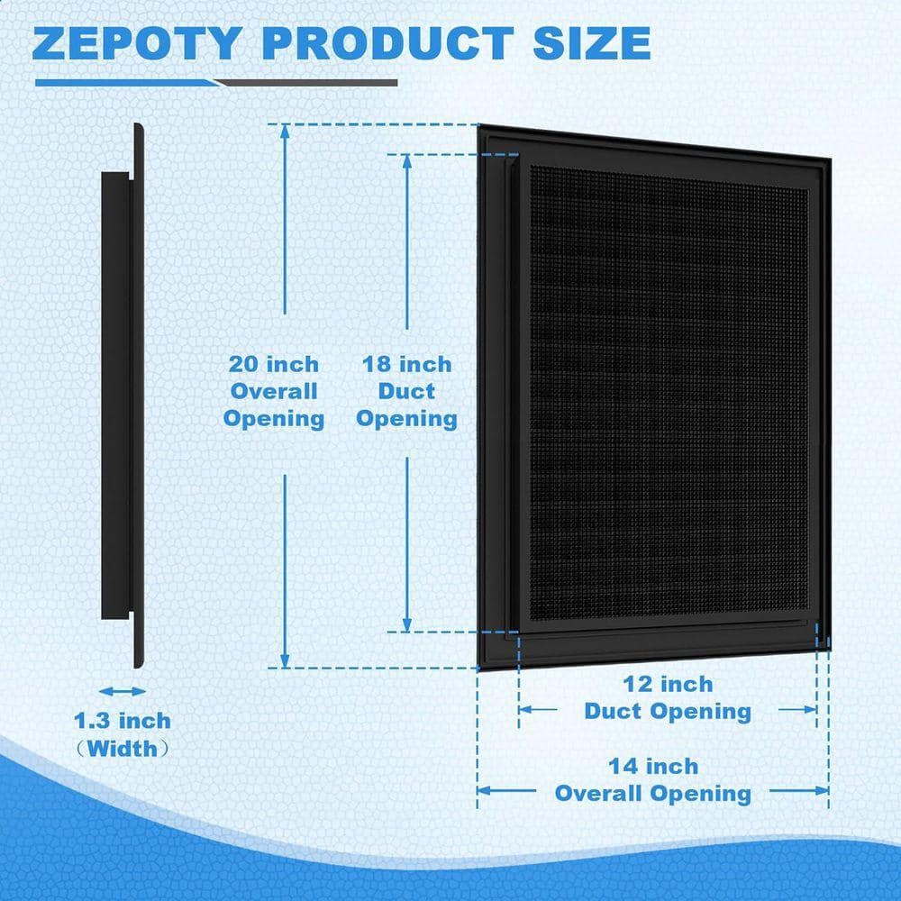 KIWDZFU 14 x 20 Aluminum Alloy Gable Vent Heat Dissipation Condensation Prevention for Shed Attic Wall Door Vent Opening 12 x 18 (2)