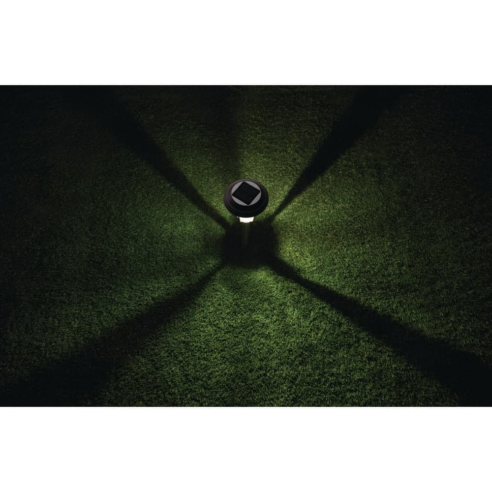 Hampton Bay Rosemont Bronze Solar LED 40 Lumen Weather Resistant Path Light (4)