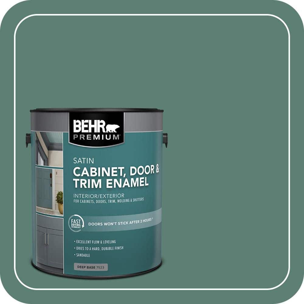 BEHR PREMIUM 1 gal. #M440-6 Trellis Vine Satin Enamel Interior/Exterior Cabinet, Door & Trim Paint
