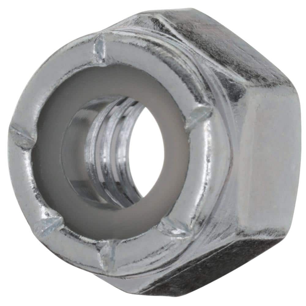 Everbilt 1/4 in.-20 Zinc Plated Nylon Lock Nut (2-Pack) (3)