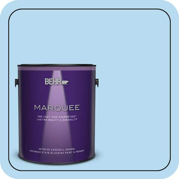 BEHR MARQUEE 1 gal. #P500-2 Seashore Dreams Eggshell Enamel Interior Paint & Primer (2)