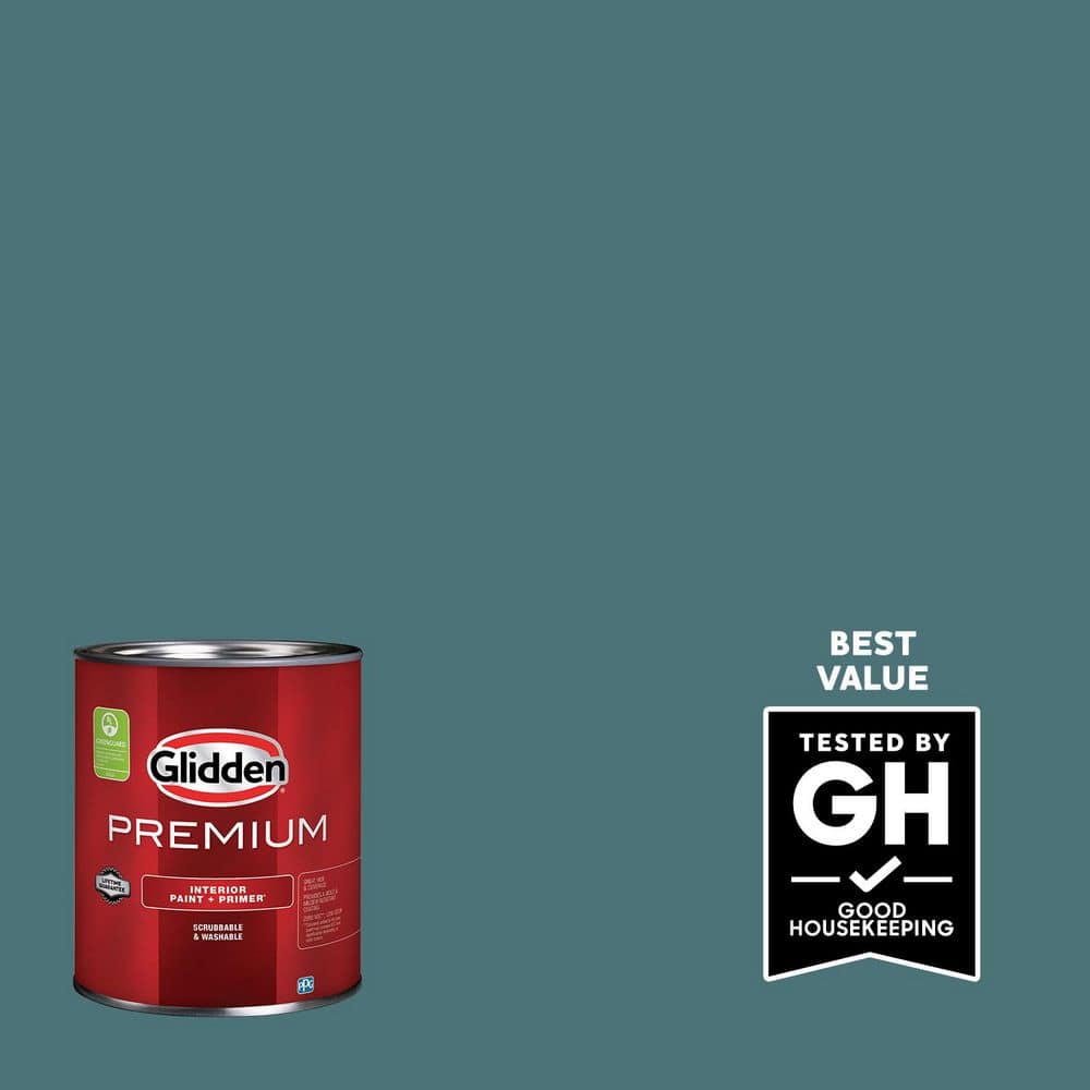 Glidden Premium 1 qt. PPG1148-6 Vining Ivy Flat Interior Latex Paint