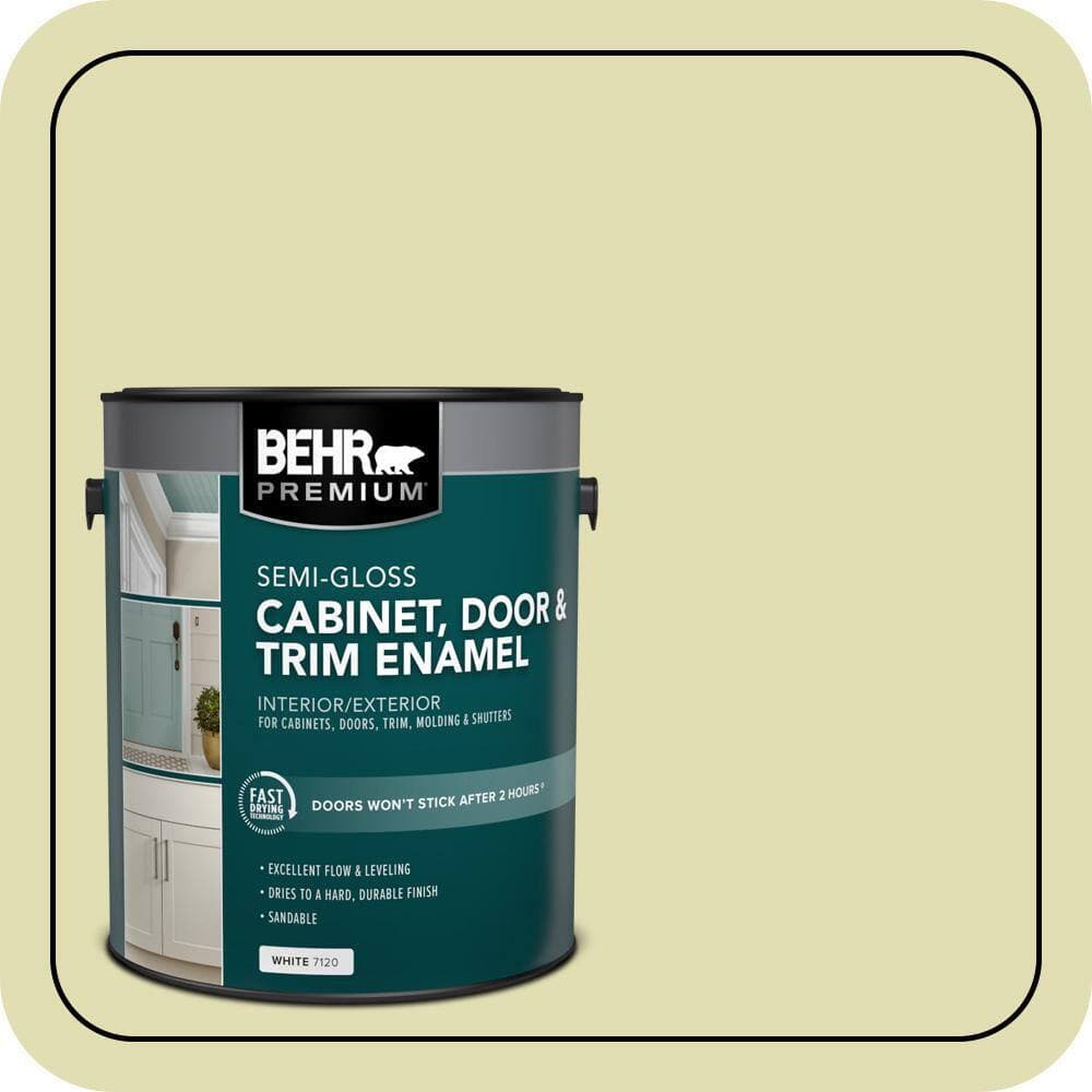 BEHR PREMIUM 1 gal. #M340-3A Modern Zen Semi-Gloss Enamel Interior/Exterior Cabinet, Door & Trim Paint