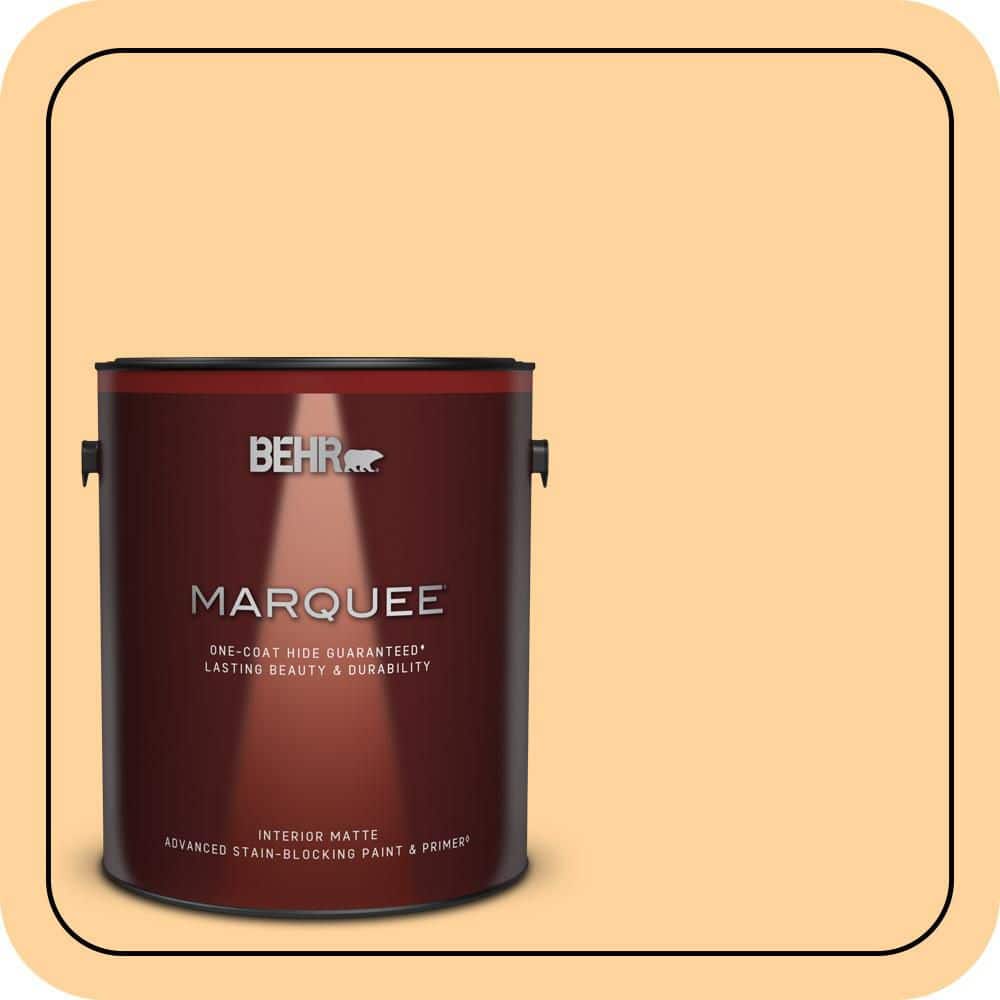 BEHR MARQUEE 1 gal. #P240-3 Mango Nectar Matte Interior Paint & Primer (1)