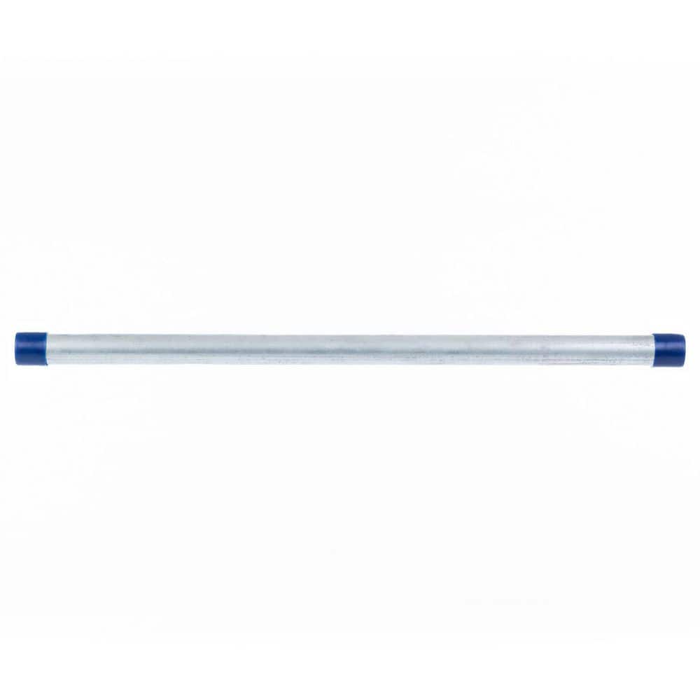 VPC 1/2 in. x 1.5 ft. Galvanized Steel Schedule 40 Cut Pipe