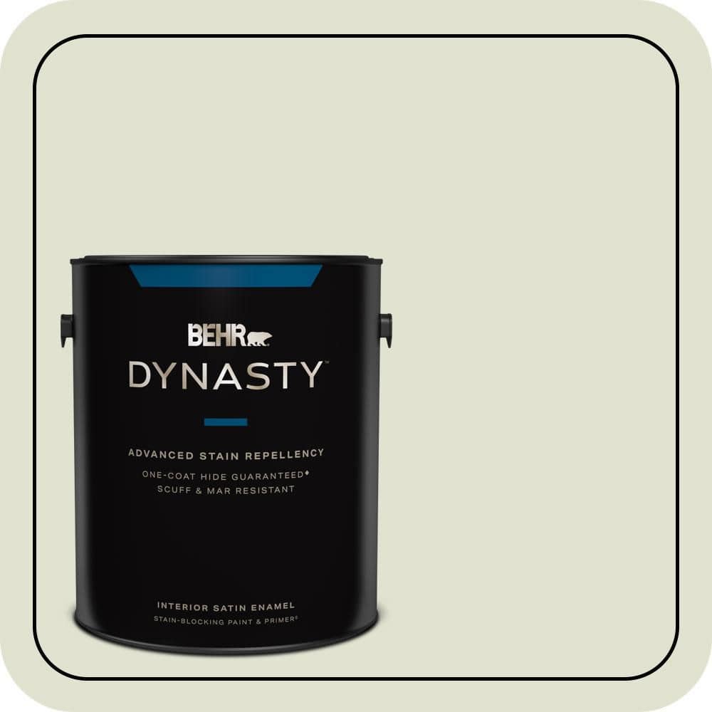 BEHR DYNASTY 1 gal. #S370-1 Positive Energy Satin Enamel Interior Stain-Blocking Paint and Primer