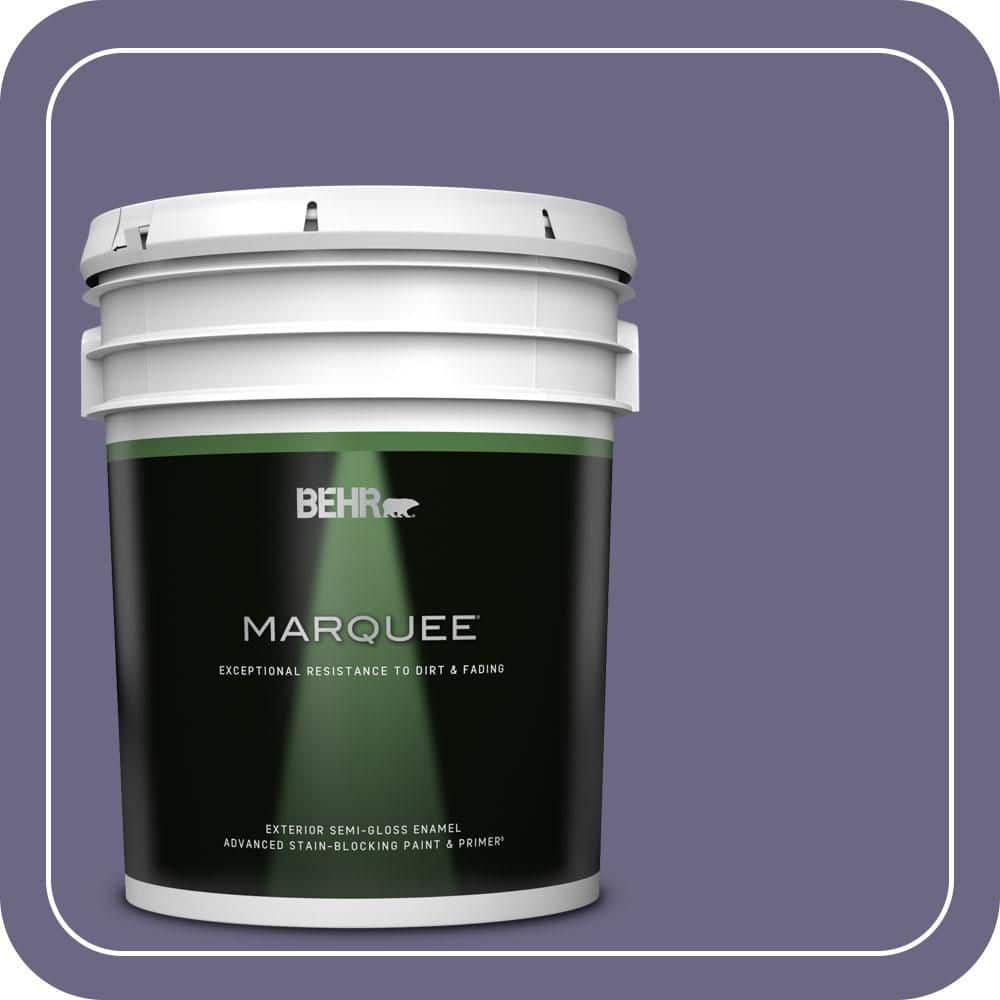BEHR MARQUEE 5 gal. #PPU16-18 Hyacinth Arbor Semi-Gloss Enamel Exterior Paint & Primer
