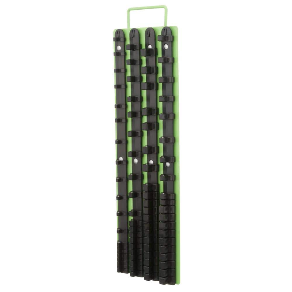 Grand Rapids Industrial Products Professional Socket Rack, Green (3)