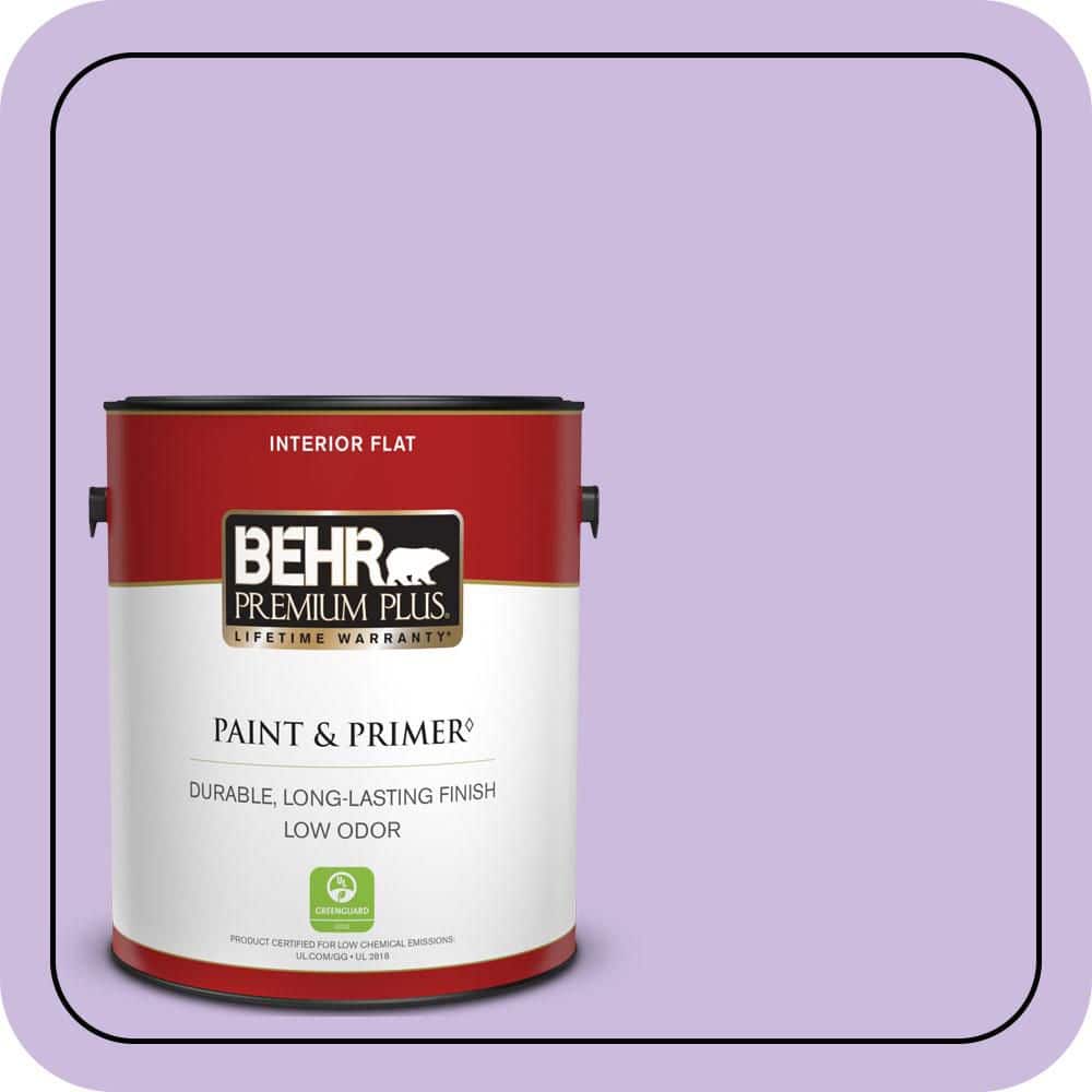BEHR PREMIUM PLUS 1 gal. #P570-2 Confetti Flat Low Odor Interior Paint & Primer