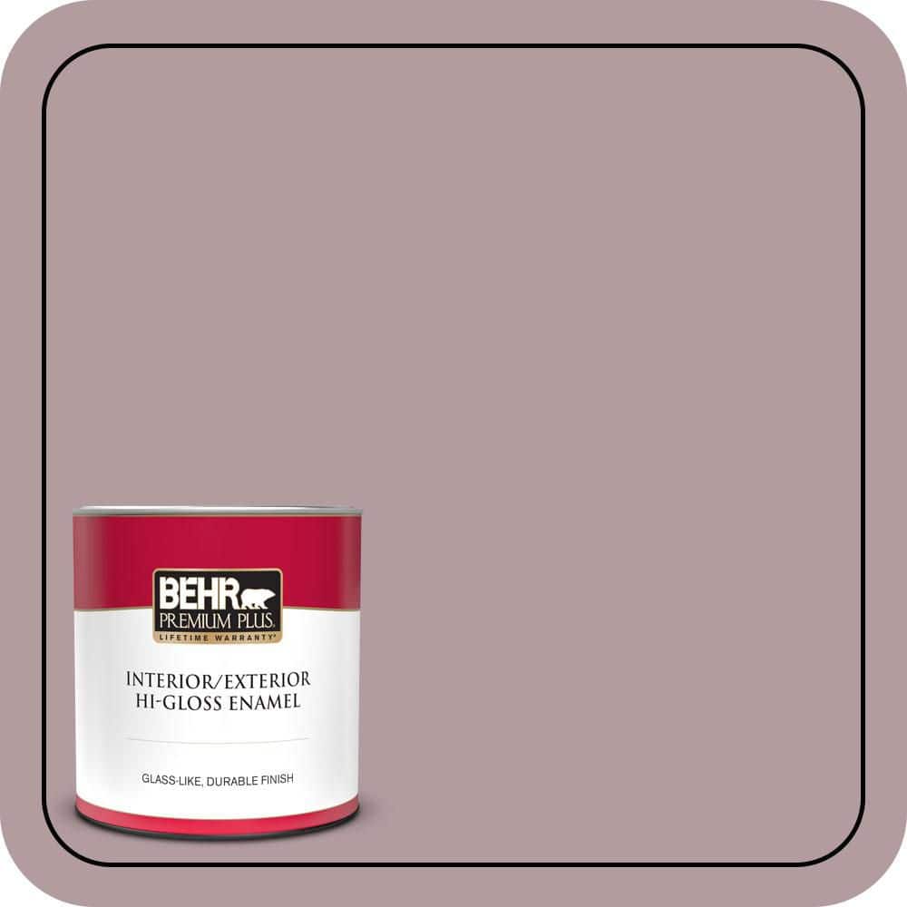 BEHR PREMIUM PLUS 1 qt. #N120-4 Roaring Twenties Hi-Gloss Enamel Interior/Exterior Paint & Primer (1)