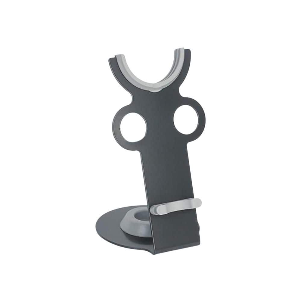 Wudkey Hair Dryer Holder, Magnetic Stand with Power Plug Cable Organizer, Hair Tool Organizer in Gray for Bathroom (1)