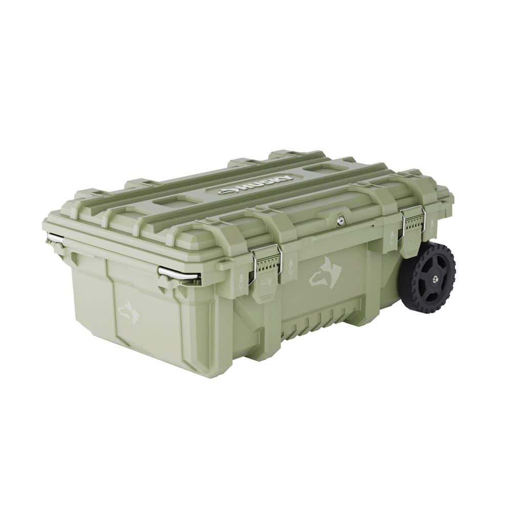 Husky Army Green Medium 37 in. Heavy Duty Rolling Toolbox with Keyed Lock