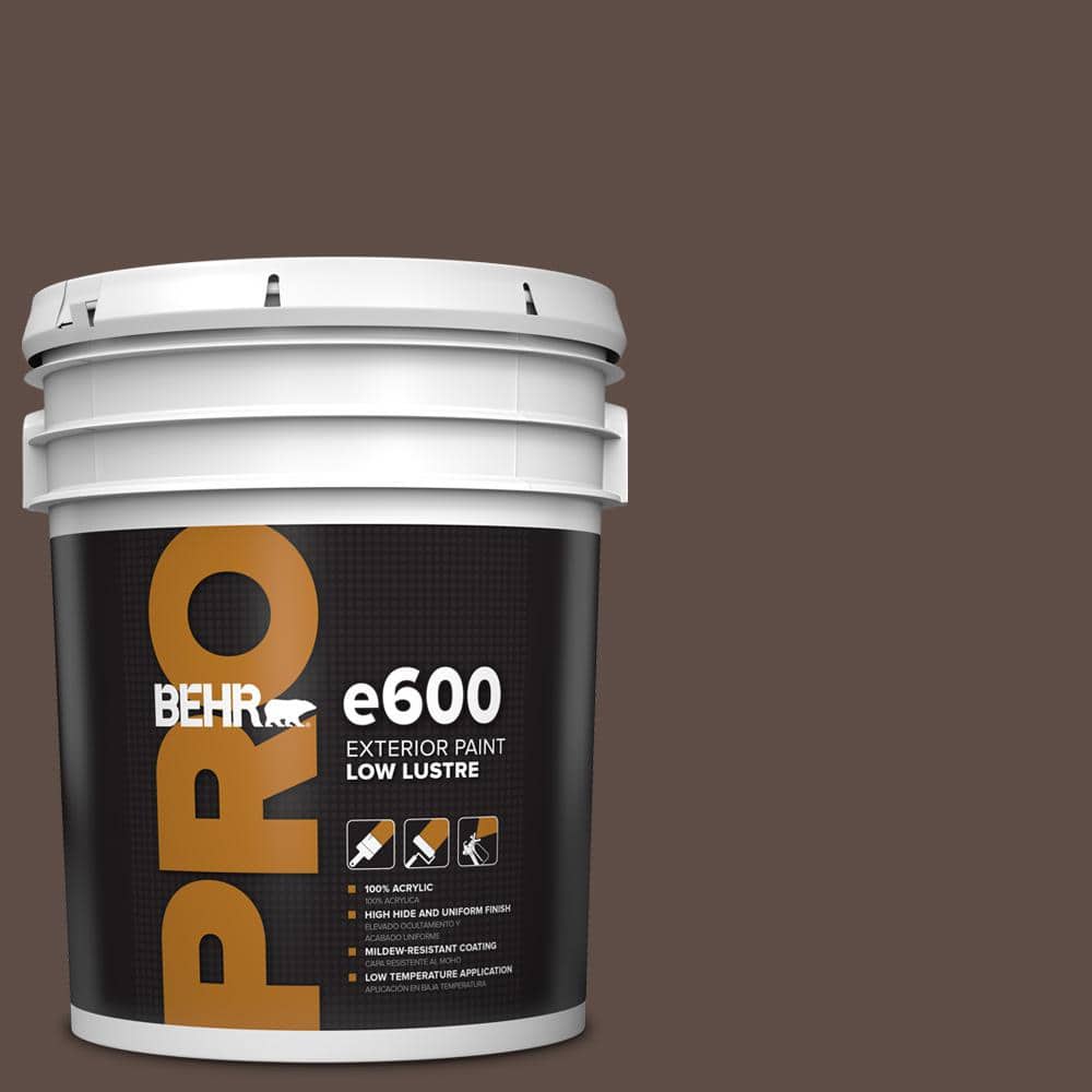 BEHR PRO 5 gal. #750B-7 Thick Chocolate Low Luster Exterior Paint