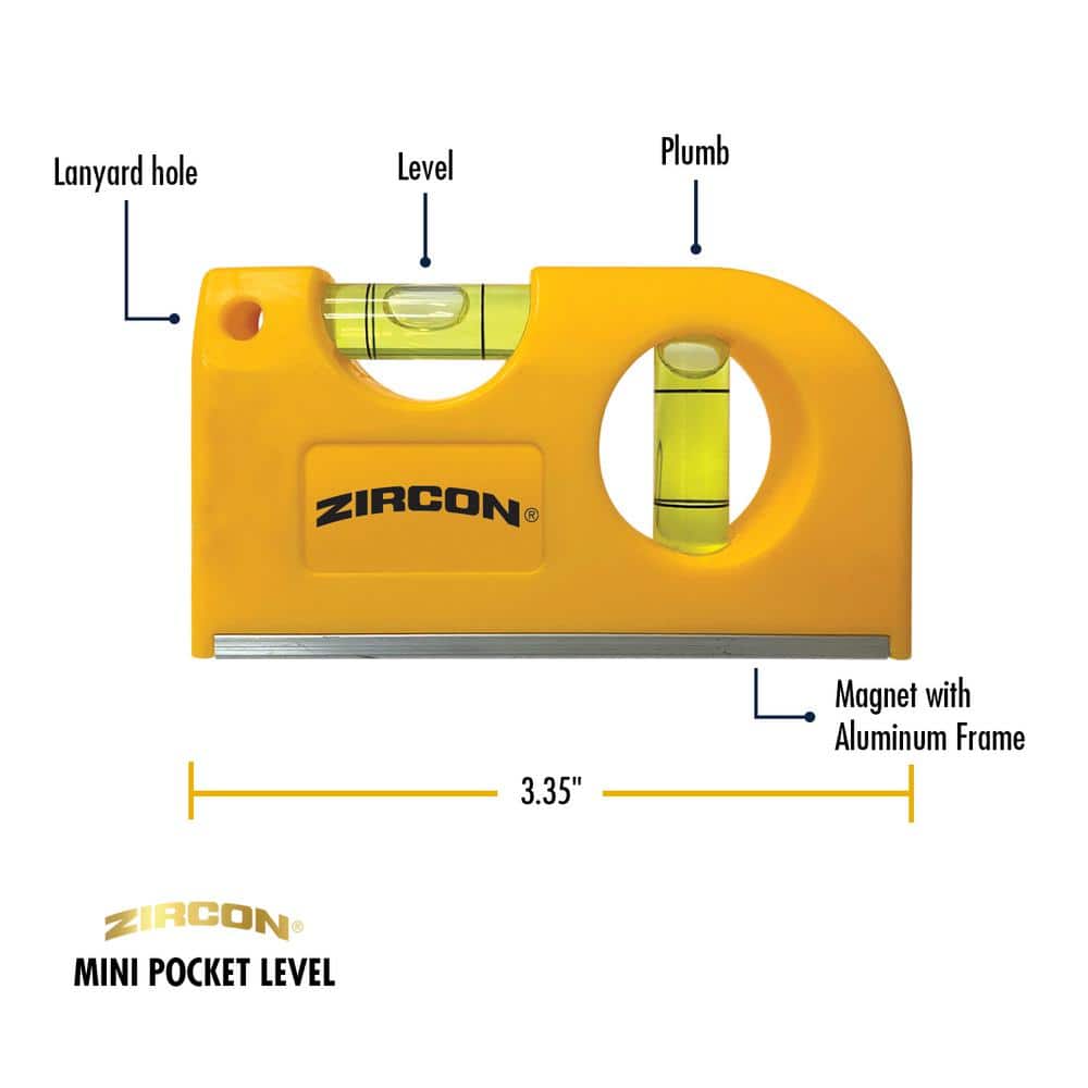 Zircon StudSensor HD55 Stud Finder with 3 in. Pocket Level (3)