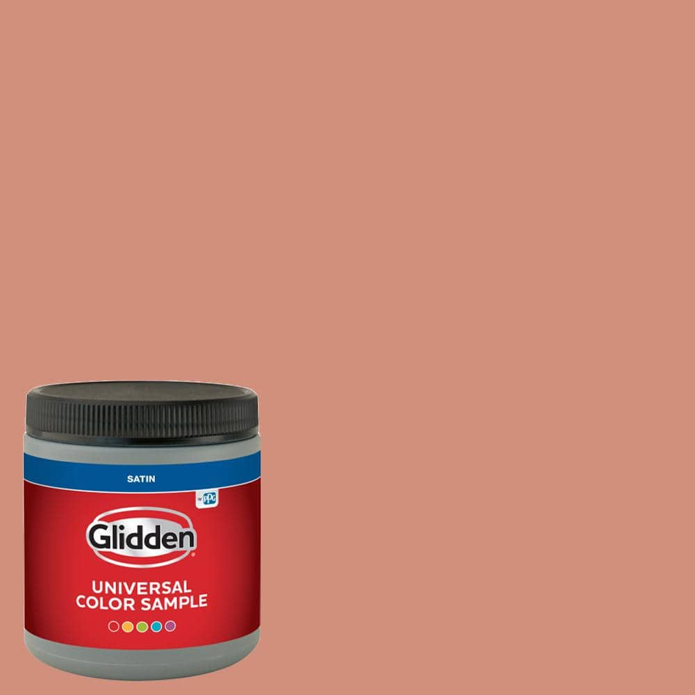 Glidden 8 oz. PPG1063-5 Orange Essential Satin Interior Paint Sample