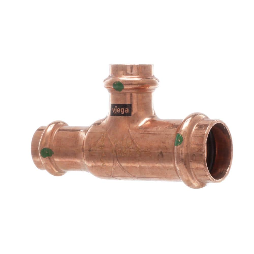 Viega ProPress 3/4 in. x 1/2 in. x 1/2 in. Press Copper Reducing Tee (1)