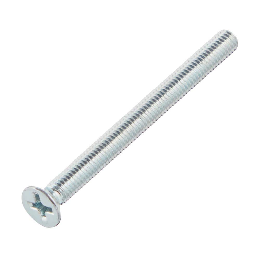 Everbilt M3-0.5x35mm Zinc Flat Head Phillips Drive Machine Screw 2-Pieces