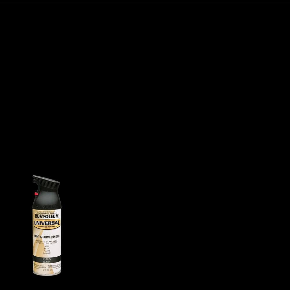 Rust-Oleum Universal 12 oz. All Surface Gloss Black Spray Paint and Primer in One (6-Pack)