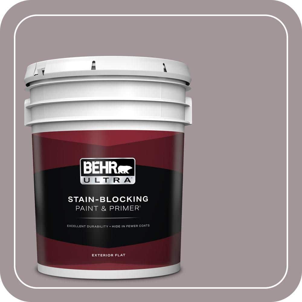 BEHR ULTRA 5 gal. #PPU17-13 Heather Plume Flat Exterior Paint & Primer
