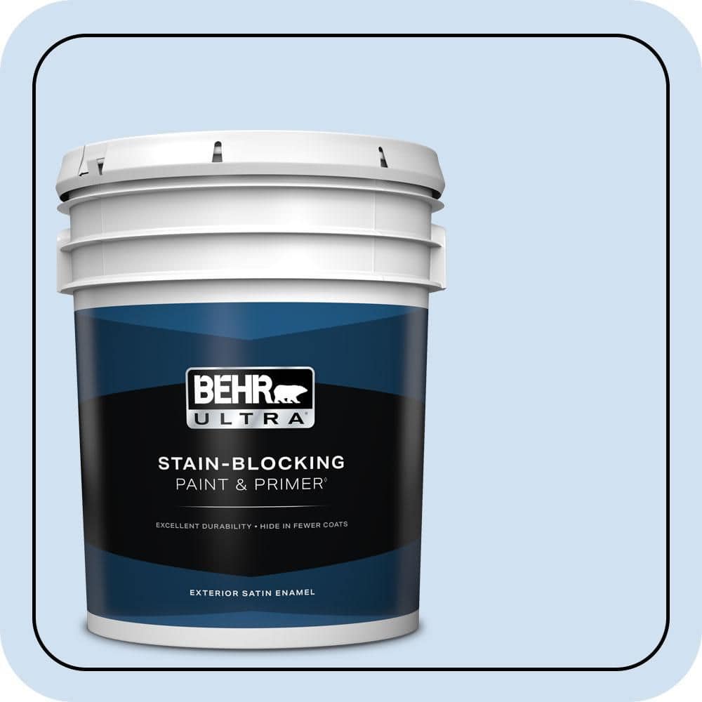 BEHR ULTRA 5 gal. #P530-1 Loyal Satin Enamel Exterior Paint & Primer