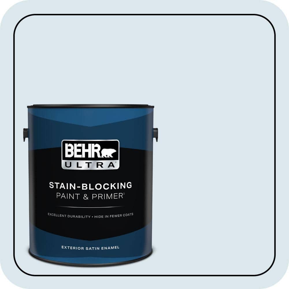 BEHR ULTRA 1 gal. #570A-2 Geyser Satin Enamel Exterior Paint & Primer