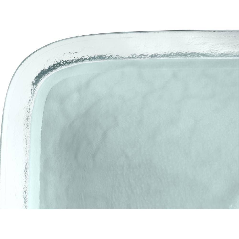 KOHLER Inia 20.6 in. x 14.94 in. Drop-In Bathroom Sink in Opaque Dew Glass (3)