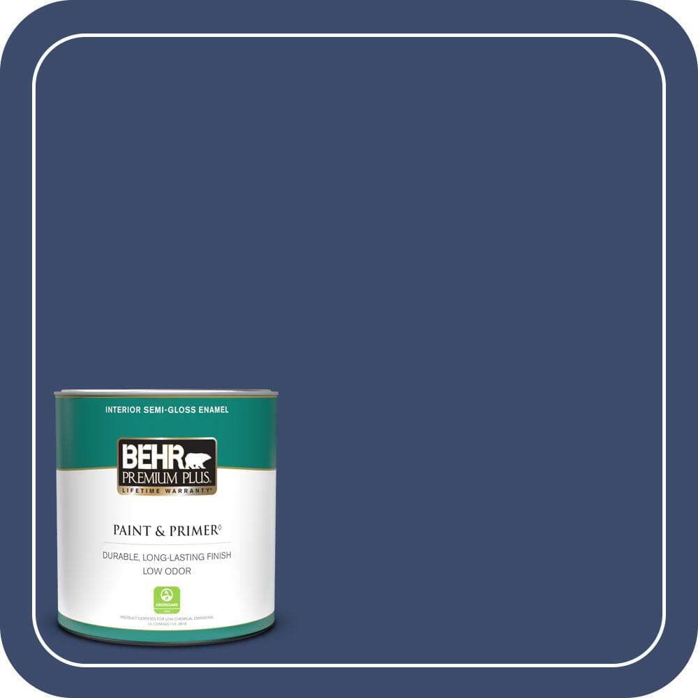 BEHR PREMIUM PLUS #S-H-610 Mountain Blueberry Flat Interior/ & Primer Color Sample (1)