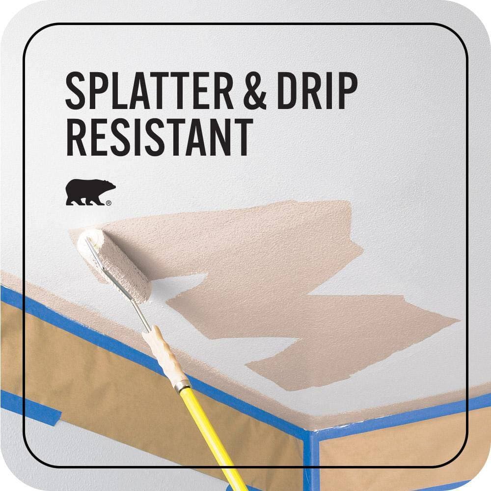 BEHR PREMIUM PLUS 1 gal. #S190-2 Sand Dance Ceiling Flat Interior Paint & Primer (4)