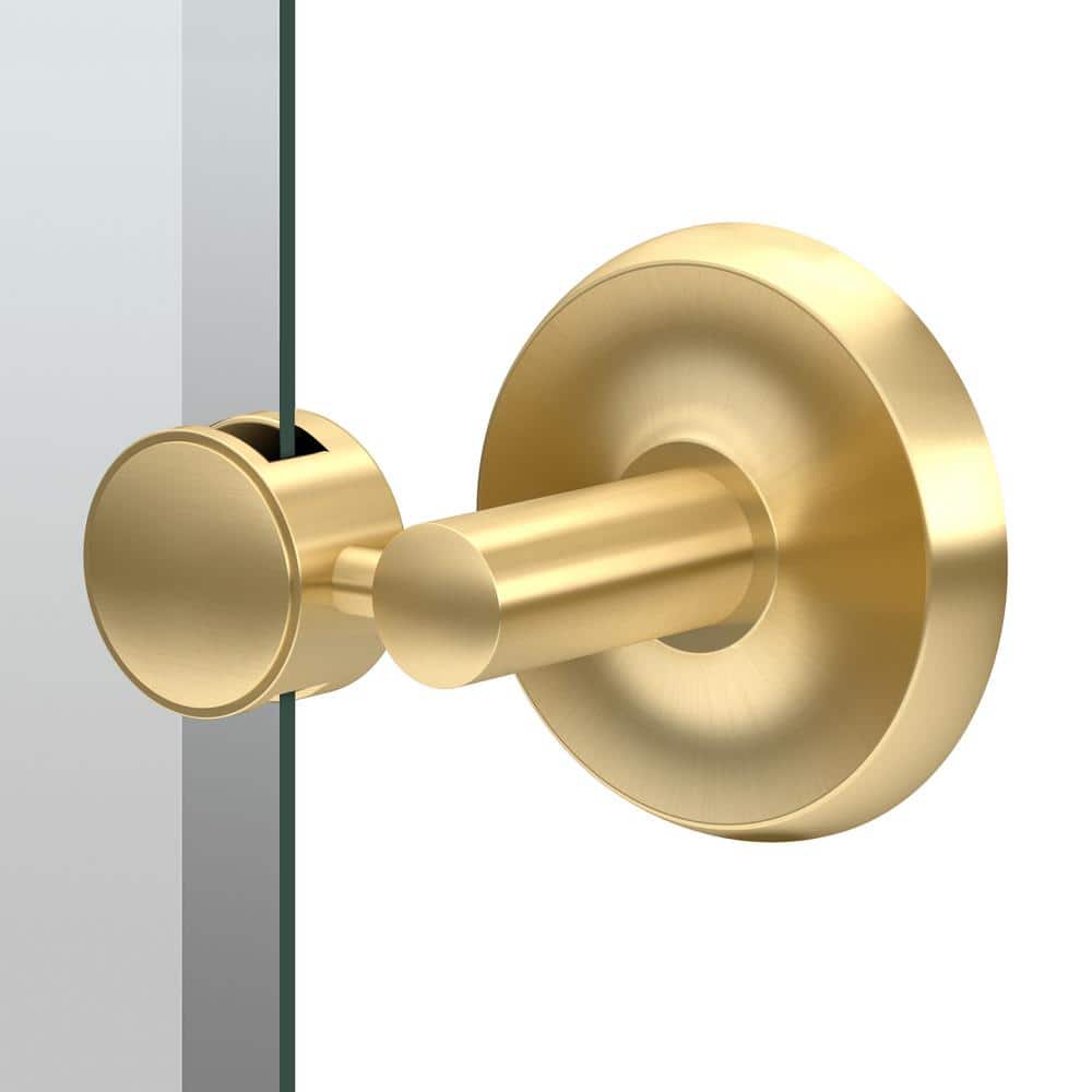 Gatco Designer II 20 in. W x 27 in. H Frameless Single Oval Mirror in Brushed Brass (2)