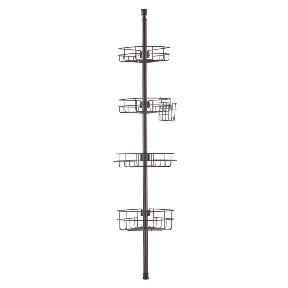 NO 56" to 114" High Shower Corner Caddy Tension Pole Rust-Proof Tension Pole (1)